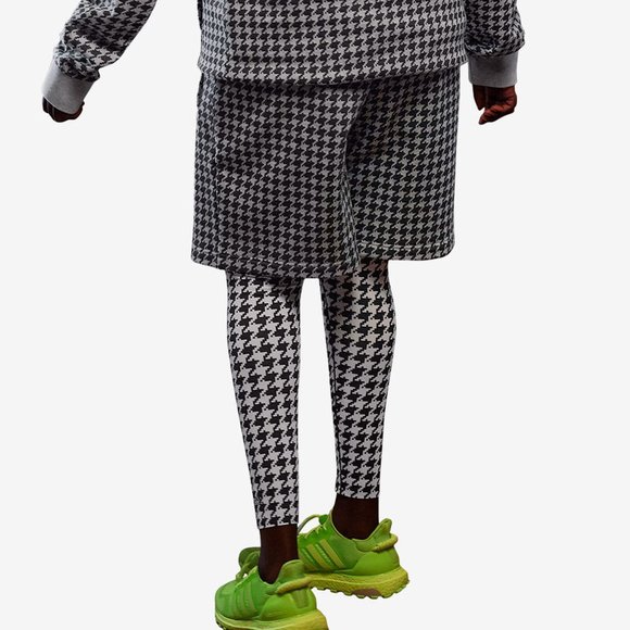 Adidas Unisex Ivy Park Grey Black Allover Print Shorts HN4528 - Picture 2 of 5